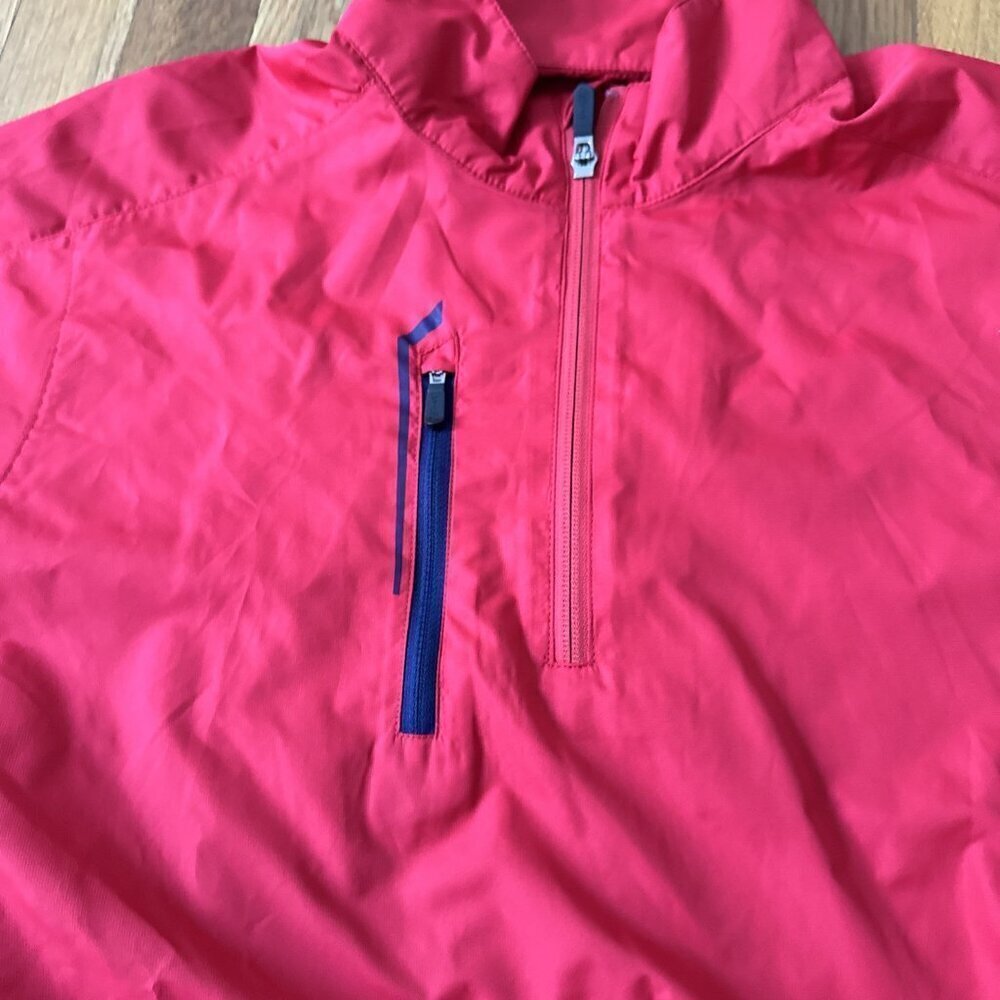 Bobby Jones X-H2O 1/4 Zip Jacket Men's Red Lightweight Size M - Picture 3 of 6